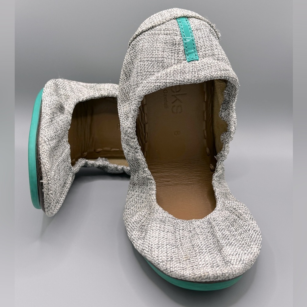 Tieks Silver Lake Vegan Flats size 8